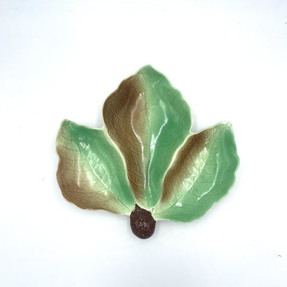 Royal Winton Grimwades Green & Brown Nibble Plate - 25cm