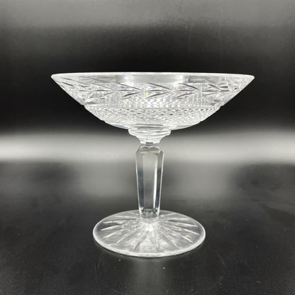 Vintage Waterford Crystal Glandore Cut Compote Pedestal Candy Dish - 14cm