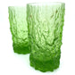 Green Whitefriars Drinking Glass / Vase- 13cm