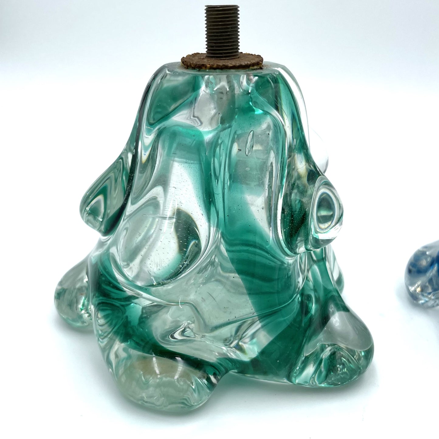 Art Glass Lamp Base Pair - 9cm