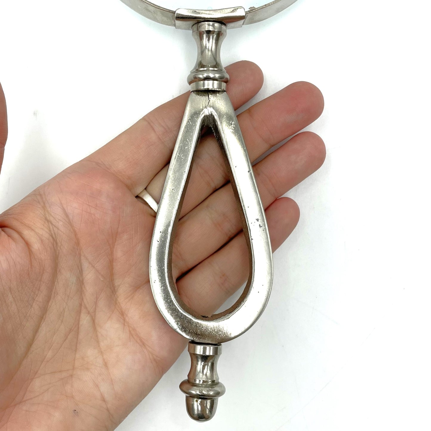 Antique Silver Plated Magnify Glass - 24cm