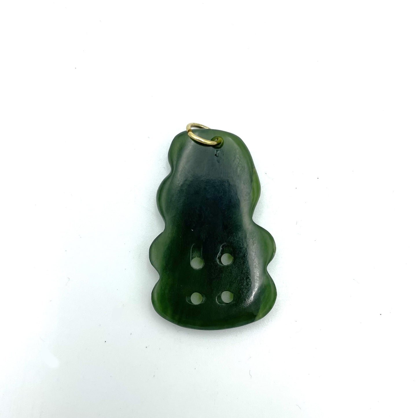 Vintage Jade Tiki Pendant - 4cm