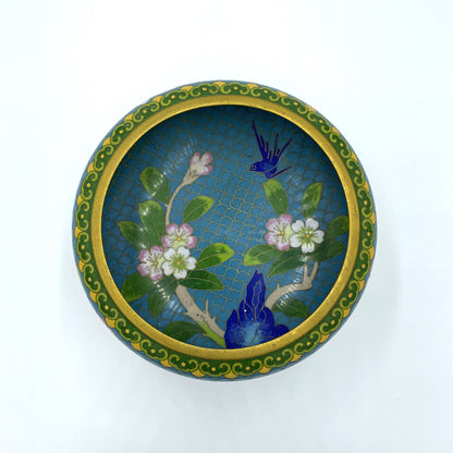 Large Cloisonne Bowl on Stand - 10cm