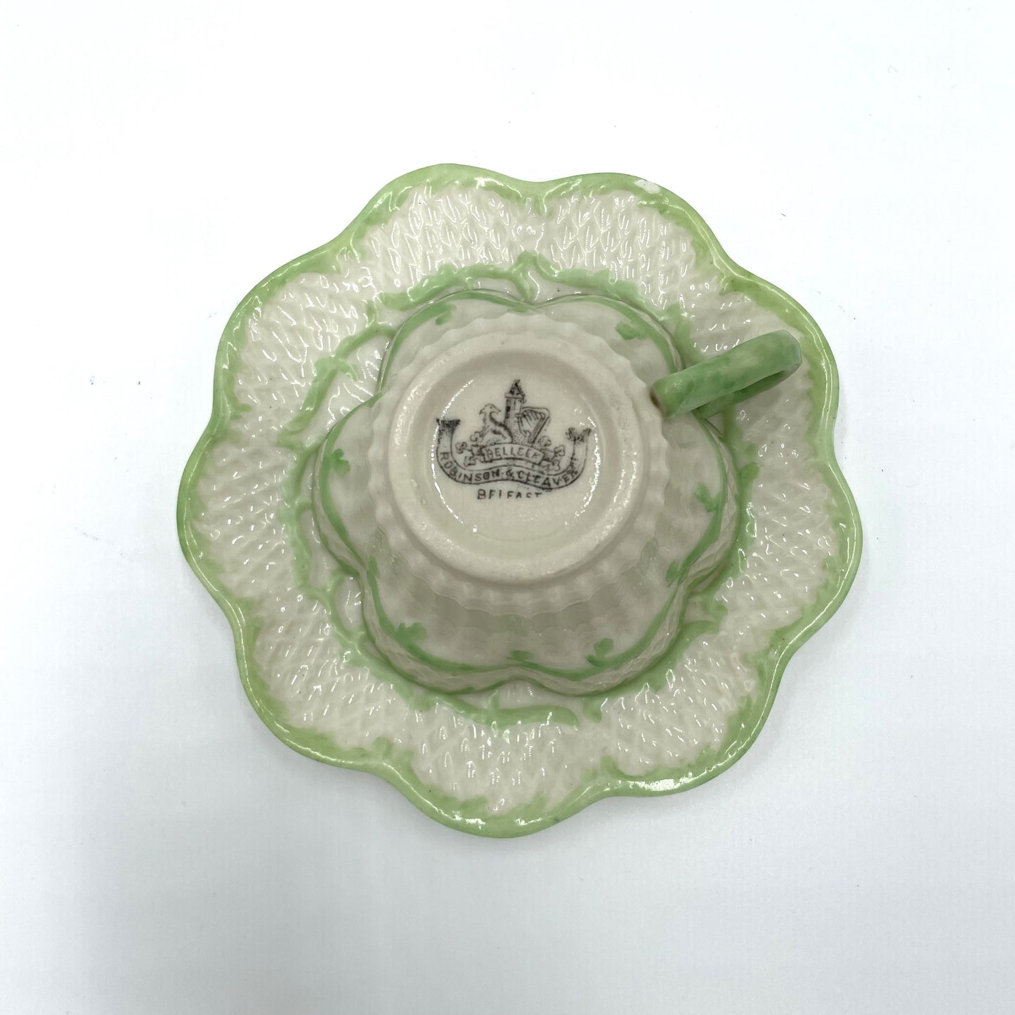 Belleeck Robinson & Cleaver Cup and Saucer