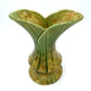 Diana Ware Green & Yellow Pottery Vase - 20cm