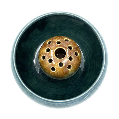 Large Vintage Regal Mashman Flower Frog and Bowl - 18cm