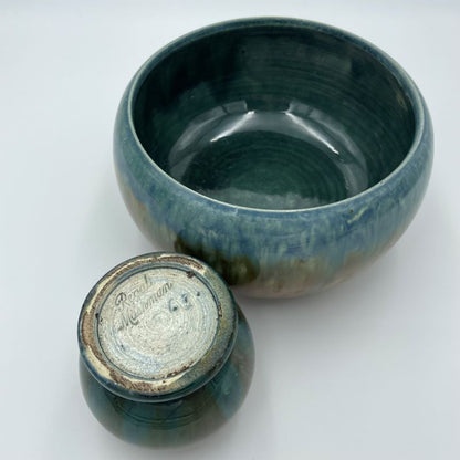 Large Vintage Regal Mashman Flower Frog and Bowl - 18cm