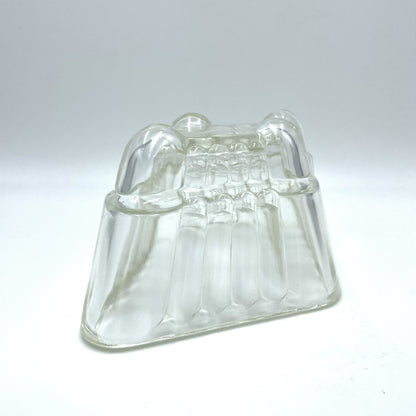 Large Vintage Clear Glass Jelly Mould - 22cm