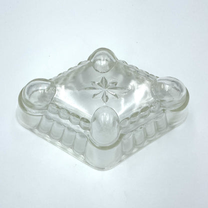Large Vintage Clear Glass Jelly Mould - 22cm