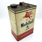 Vintage Mobil Oil/Fuel Tin - 24cm