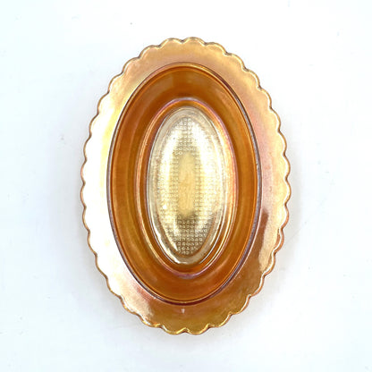 Carnival Glass Oval Dish - 19cm