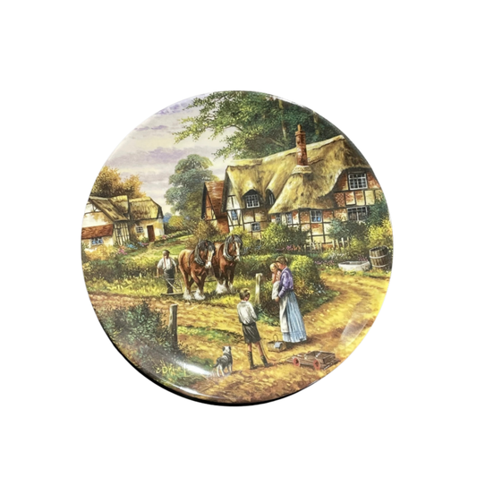 Wedgwood Country Days 'Ploughing' Collectible Plate - 20.5cm