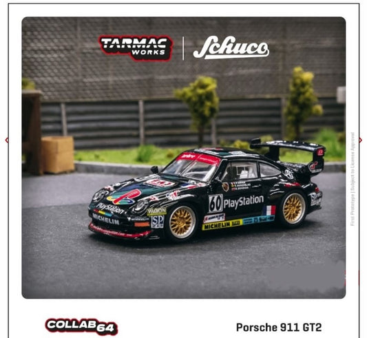 Tarmac Works - Porsche 911 GT2 - 24h Le Mans 1998 #60 'Playstation'