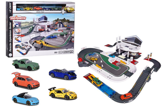 Majorette - Porsche Experience Centre Playset with 5 Cars