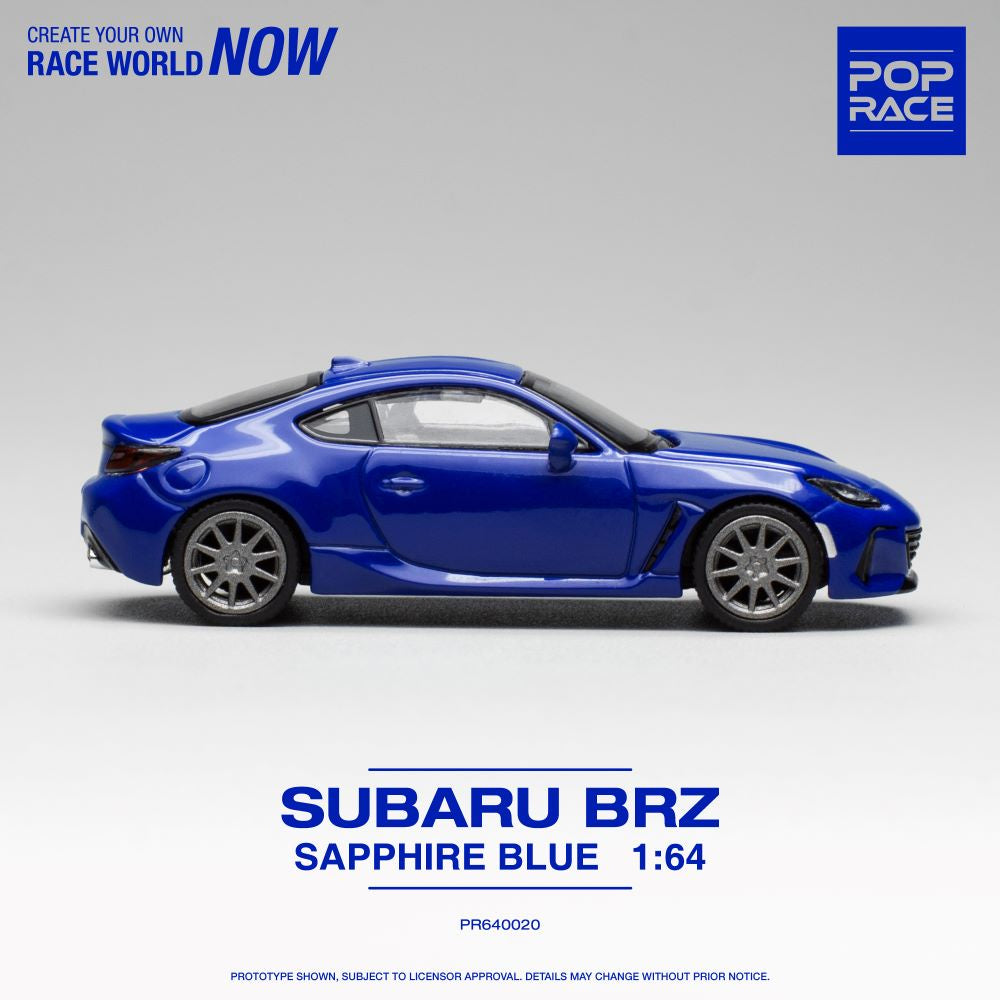 Pop Race - Subaru BRZ Sapphire Blue - 1:64 Scale