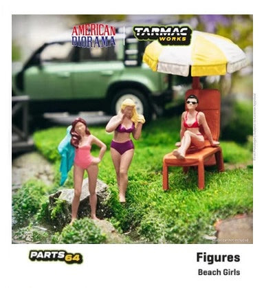 American Diorama - Diecast Figures 'Beach Girls' Set - 1:64 Scale
