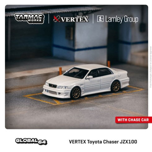 Tarmac Works - Vertex Toyota Chaser JZX100 - White Metallic