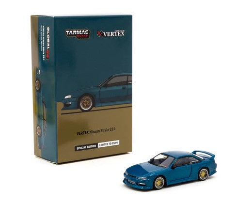 Tarmac Works - VERTEX Silvia S14 Blue Green Metallic