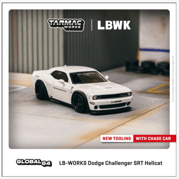 Tarmac Works - LB-WORKS Dodge Challenger SRT Hellcat - White