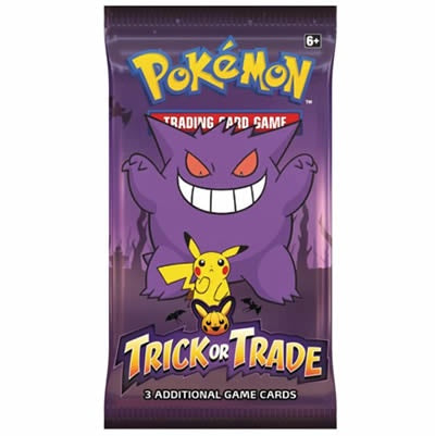 Pokemon TCG: Trick or Trade BOOster - Single Pack (3 Cards)