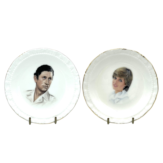 Royal Albert Charles and Diana Wedding Pin Dish Pair - 12cm