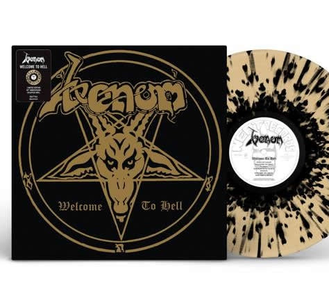 NEW - Venom, Welcome to Hell (Gold/Black Splatter) LP