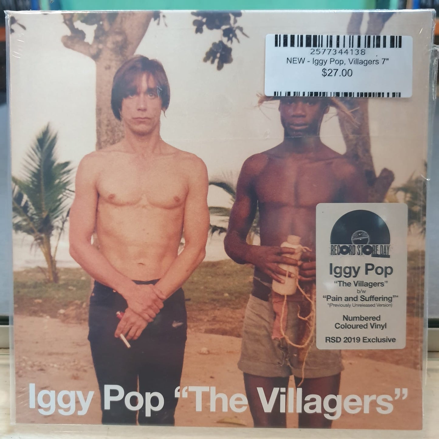 NEW - Iggy Pop, "The Villagers" b/w "Pain & Suffering" 7"