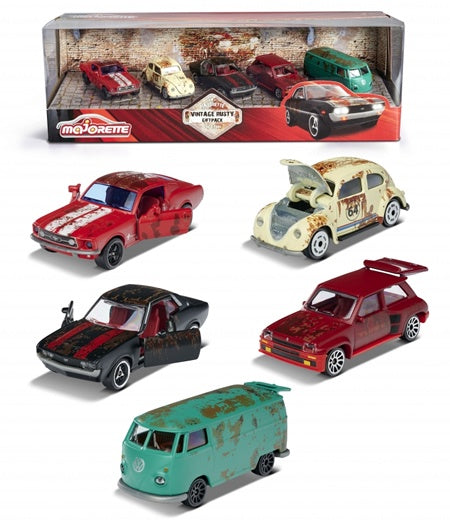 Majorette - Rusty Cars - 5 Piece Gift Pack