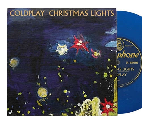 NEW - Coldplay, Christmas Lights Blue 7"