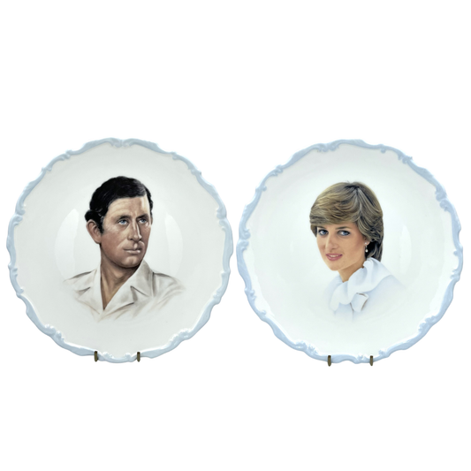 Royal Albert Charles and Diana Wedding Plates - 21cm
