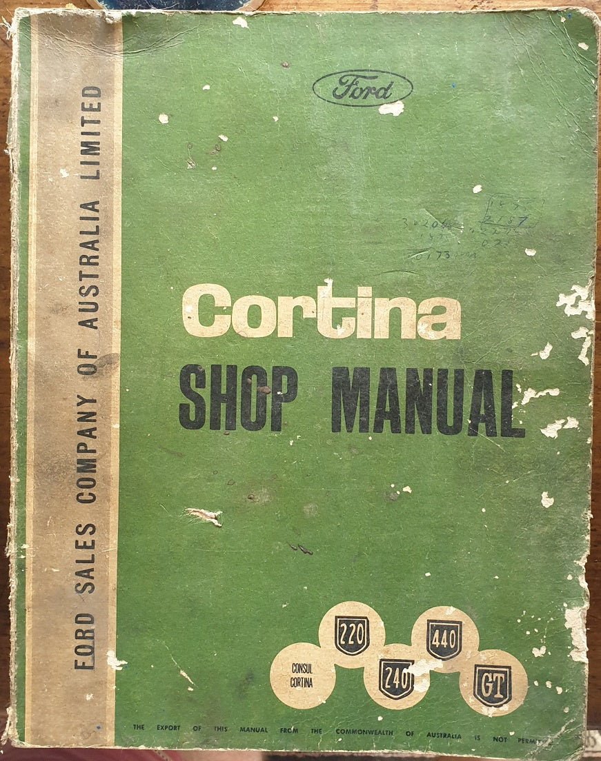 Ford Cortina Shop Manual 462 Pages