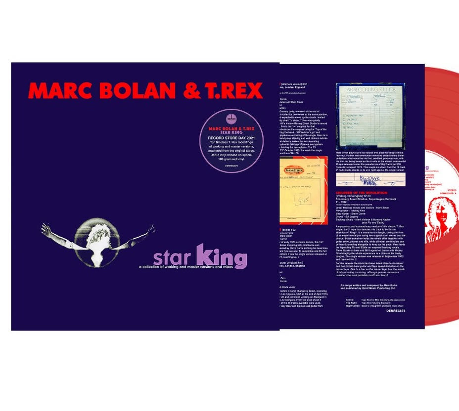 NEW - Marc Bolan and T. Rex, Star King (Red) LP