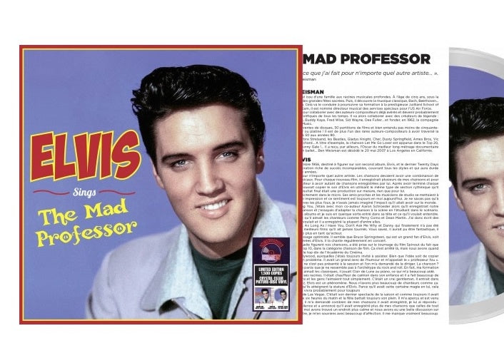 NEW - Elvis Presley, Sings the Mad Professor (Clear Pic Disc) LP RSD