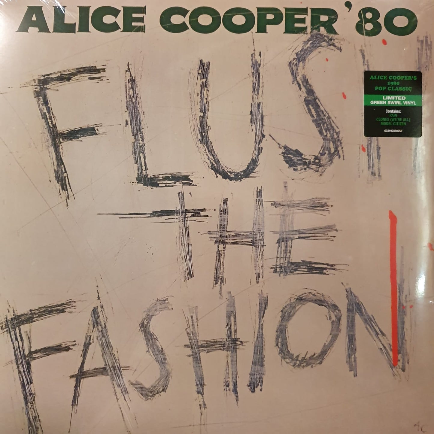 NEW - Alice Cooper, Flush the Fashion (Coloured Vinyl)
