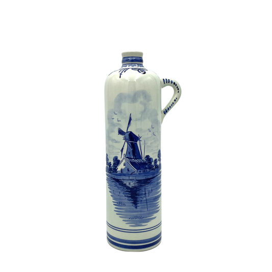 Vintage Dutch Delft Blue Bottle - 27cm