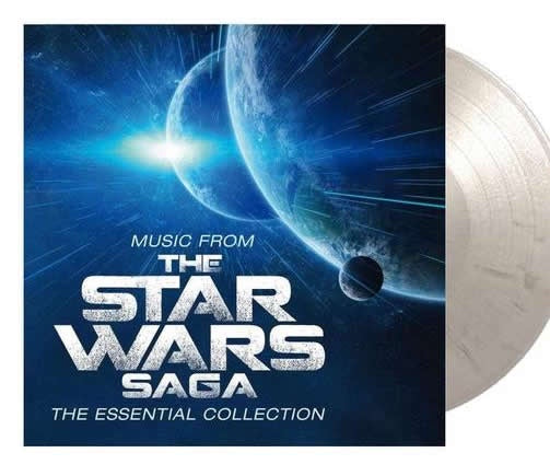 NEW - Soundtrack, Music from the Star Wars Saga (White/Black Marble) 2LP