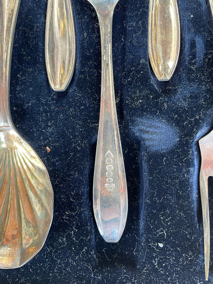 Vintage Boxed Epns Dessert Cutlery Set