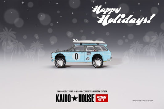 MiniGT - Datsun KAIDO 510 Wagon 4x4 Winter Holiday Edition 2023