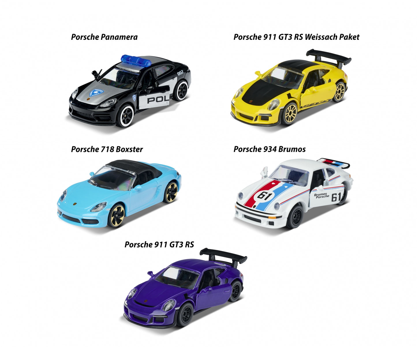 Majorette - Porsche - 5 Piece Gift Pack