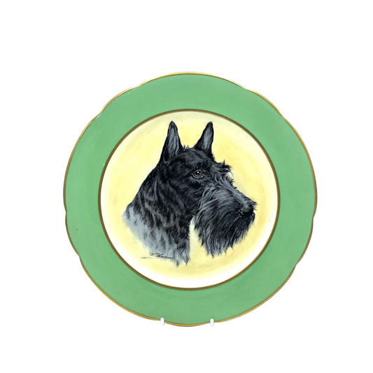 Paragon England Handpainted Scottish Terrier Plate - 27cm